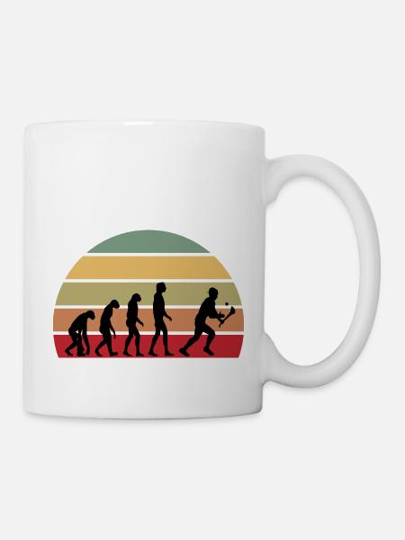 The Evolution of Hurling - Mug blanc - blanc