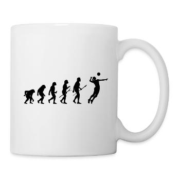 volleyball evolution - Tasse - Weiß - Rechts
