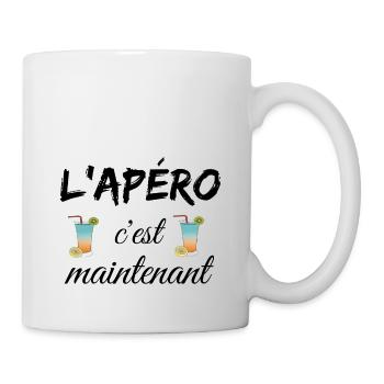 L'apéro c'est maintenant - Mug blanc - blanc - Droite