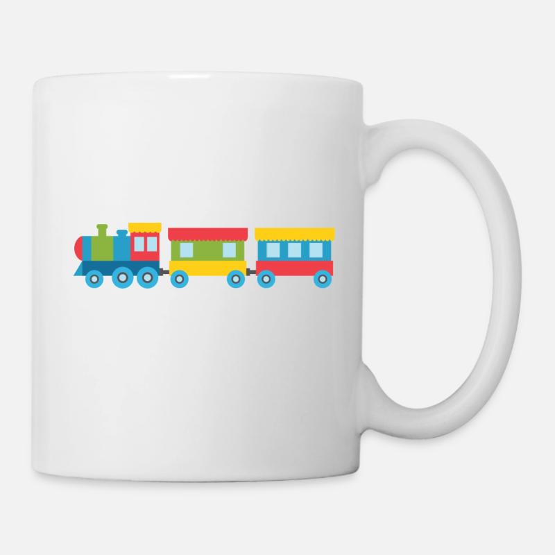 Eisenbahn Spielzeug - Tasse - Weiß