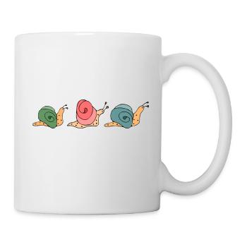 Escargots - Mug blanc - blanc - Droite