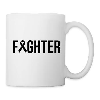 Fighter - stärker als Krebs - Tasse - Weiß - Rechts