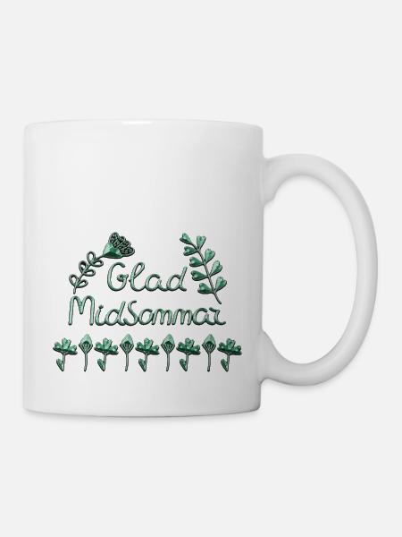 Schweden Mittsommer - Tasse - Weiß