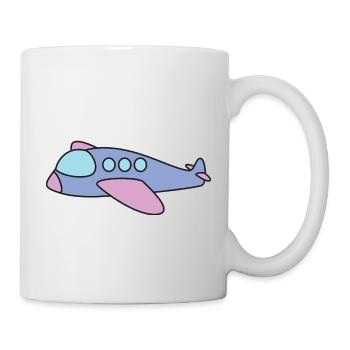 Flugzeug - Tasse - Weiß - Rechts