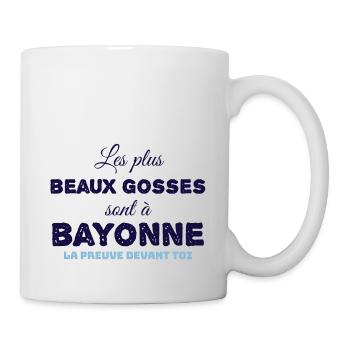 Les plus beaux gosses sont à bayonne - Mug blanc - blanc - Droite