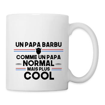 un papa barbu - Mug blanc - blanc - Droite