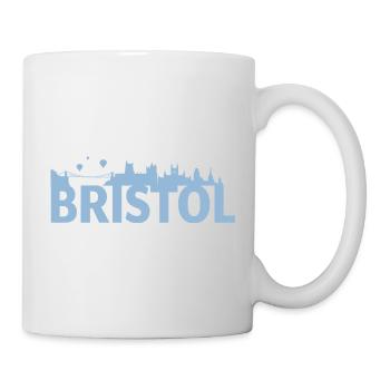 Bristol England Hauptstadt Skyline UK - Tasse - Weiß - Rechts
