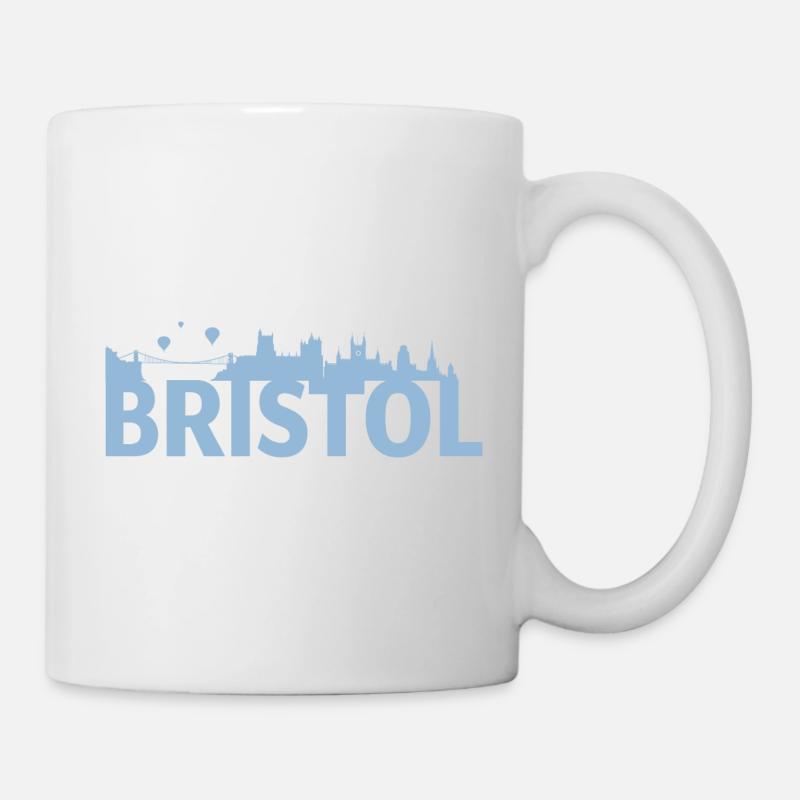 Bristol England Capital Skyline UK - Mug - white