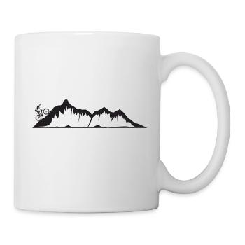 MTB MOUNTAINBIKE BERG - Tasse - Weiß - Rechts