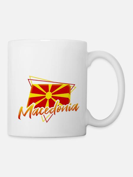 Mazedonien - Tasse - Weiß