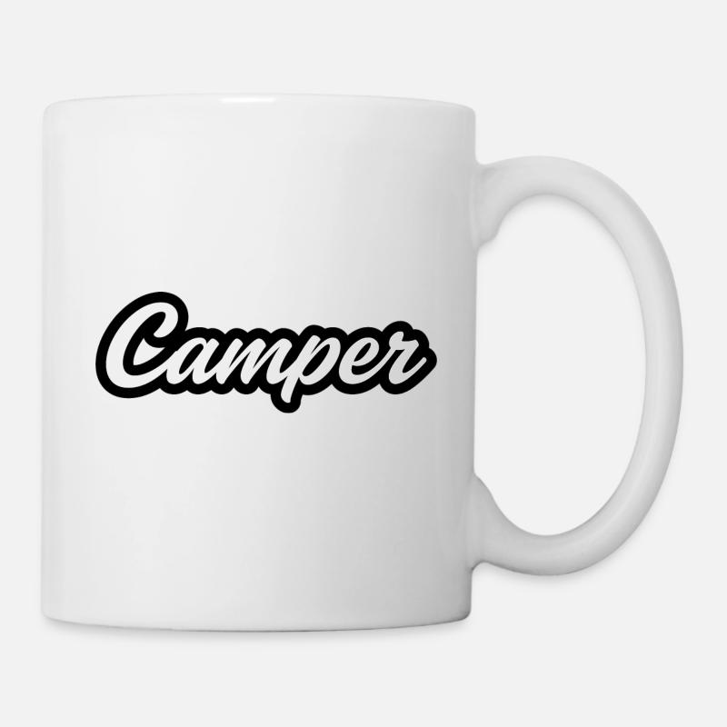 Cadeau camping, t-shirt de camping, campeur - Mug blanc - blanc