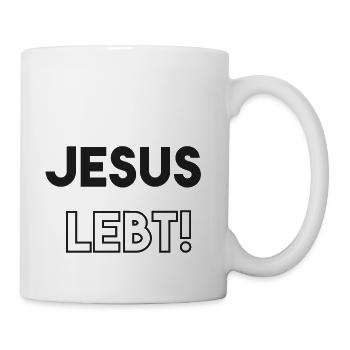 Jesus lebt - Tasse - Weiß - Rechts