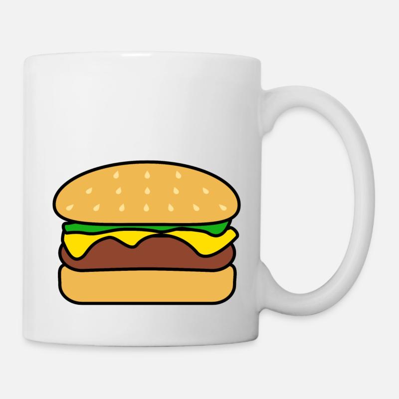 Burger - Mug blanc - blanc