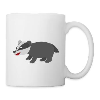 Blaireau - Mug blanc - blanc - Droite