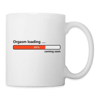 Orgasm loading ... coming soon Sexe trafic point culminant - Mug blanc - blanc - Droite