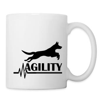 Dog dog agility - Mug - white - Right