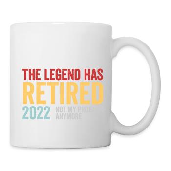Funny Retirement The Legend Has Retired 2022 - Mug - white - Right