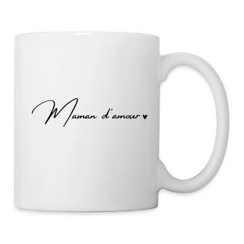Maman d'amour - Mug blanc - blanc - Droite