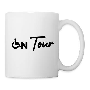 On Tour Rollstuhl Behindert - Tasse - Weiß - Rechts