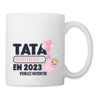 Annonce Grossesse Originale Future Tata En 2023 - Mug blanc - blanc - Droite