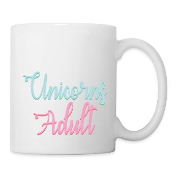Unicorns don't grow up - Mug - white - Right