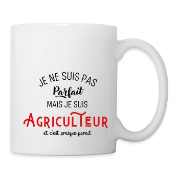Pas parfait mais agriculteur - Mug blanc - blanc - Droite