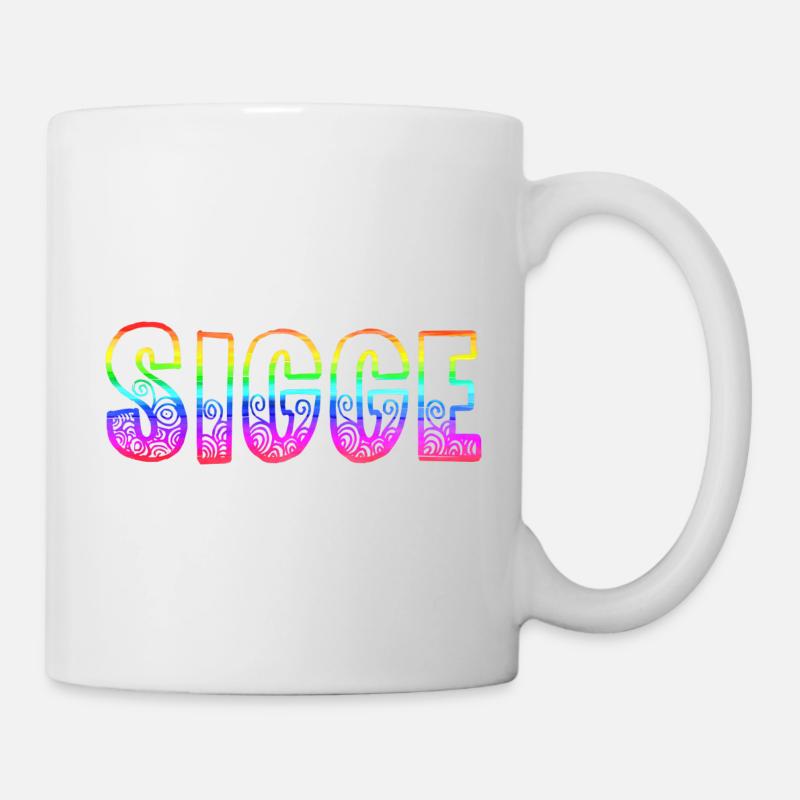 sigge rs regenbogen - Tasse - Weiß