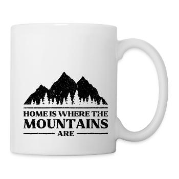 La maison est l’endroit où la randonnée en montagne la randonnée Escalade - Mug blanc - blanc - Droite