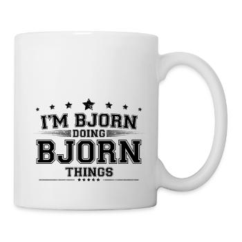 i’m Bjorn doing Bjorn things - Mug - white - Right