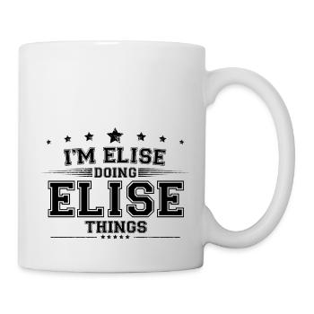 i’m Elise doing Elise things - Mug - white - Right