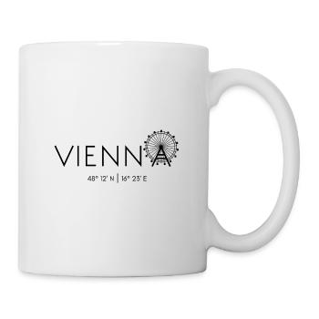 Vienne, Autriche, Prater, Grande Roue, Danube - Mug blanc - blanc - Droite