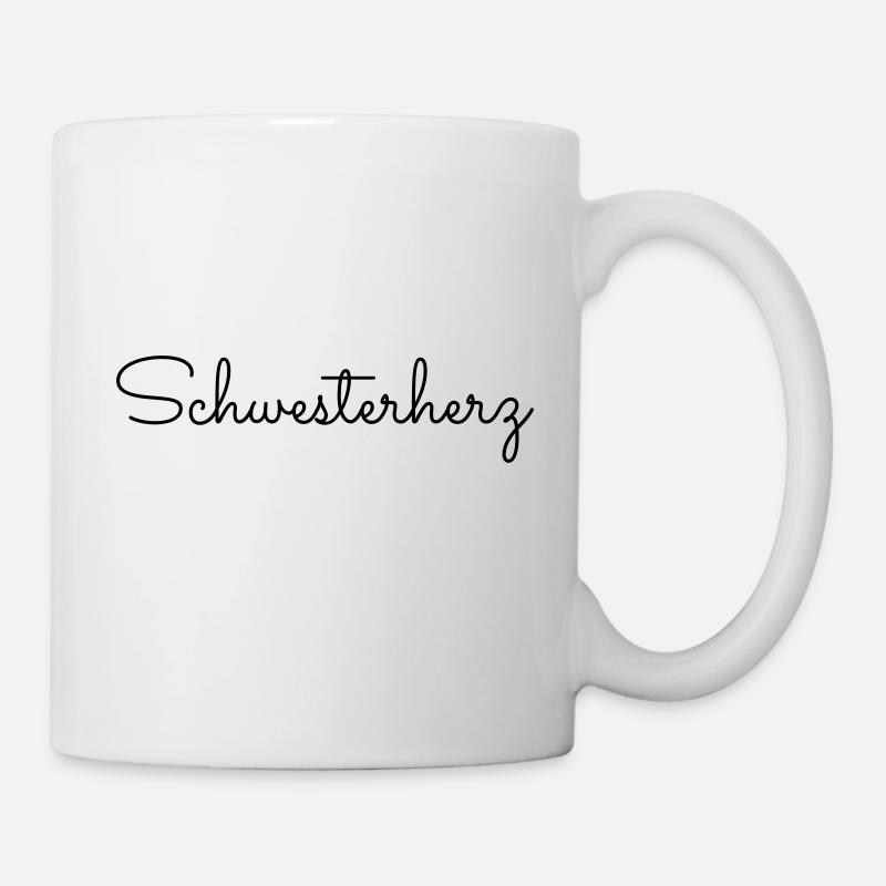 Schwesterherz - Tasse - Weiß
