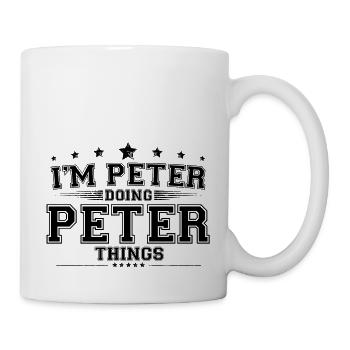 i’m Peter doing Peter things - Mug - white - Right