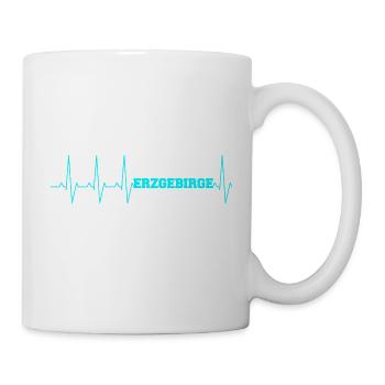 Erzgebirge Herzschlag - Tasse - Weiß - Rechts