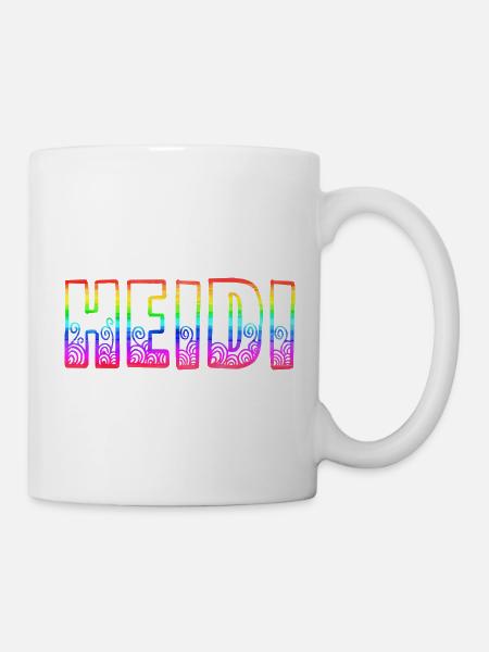 heidi rs regenbogen - Tasse - Weiß