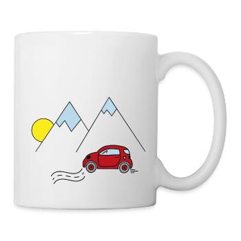 Voiture - Mug blanc - blanc - Droite