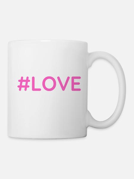 #love - Mug blanc - blanc