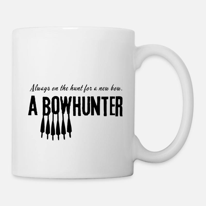 Chasse à l’arc noir - Mug blanc - blanc