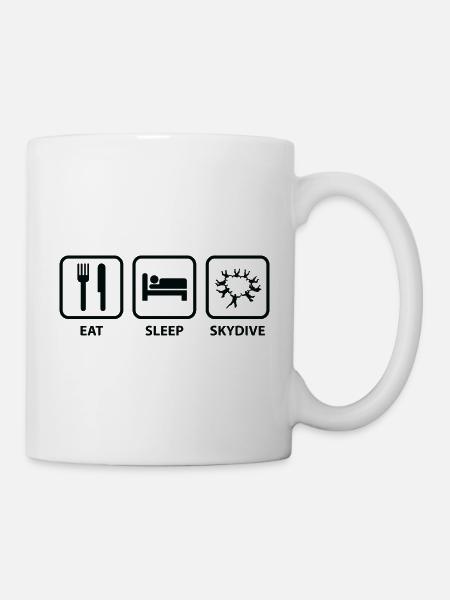 Manger Sleep Skydive - Mug blanc - blanc