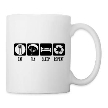 Paramotor Eat Fly Sleep Repeat - Paramotor White - Mug - white - Right