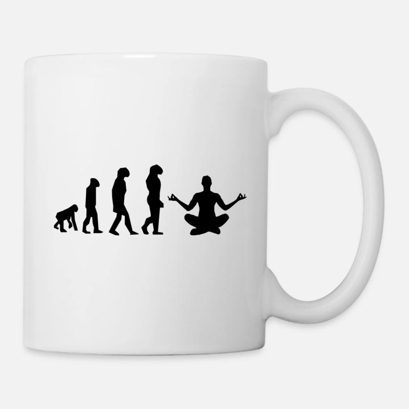 Yoga Evolution - Tasse - Weiß