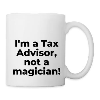 Je suis un conseiller fiscal, pas un magicien - Mug blanc - blanc - Droite