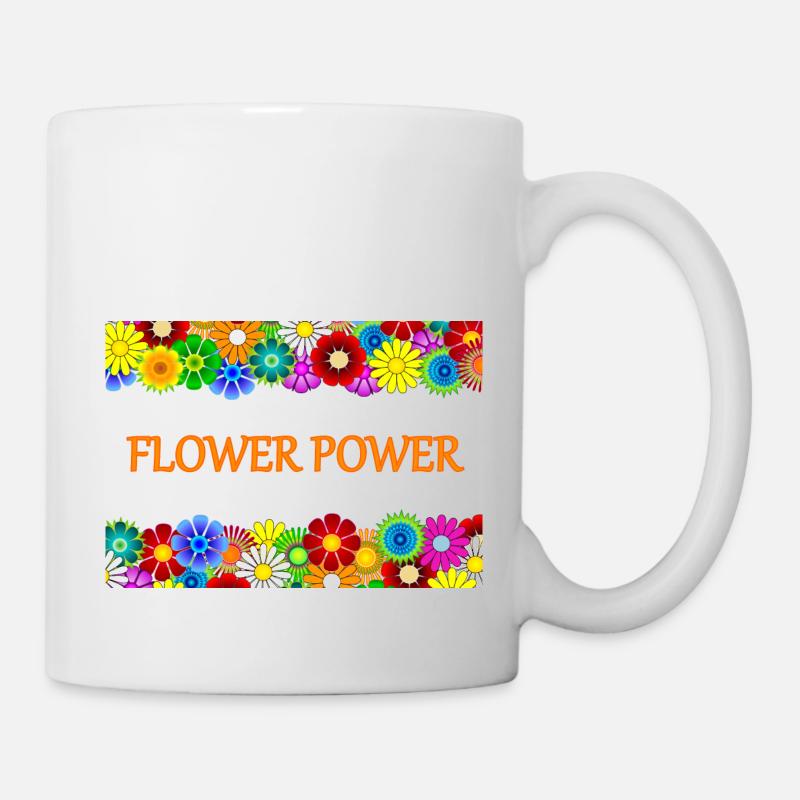 Flower Power - Mug - white