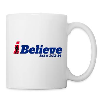 Ich glaube - Christliche Kleidung - Tasse - Weiß - Rechts