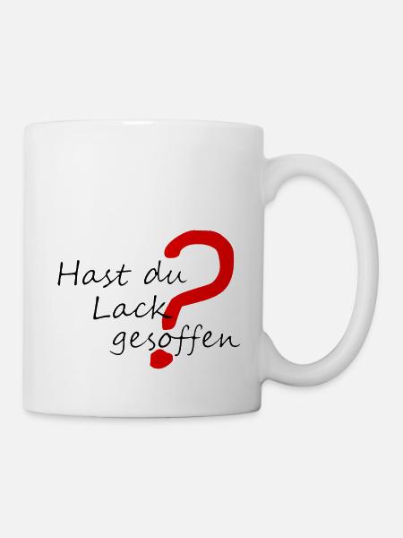 Lack gesoffen - Tasse - Weiß