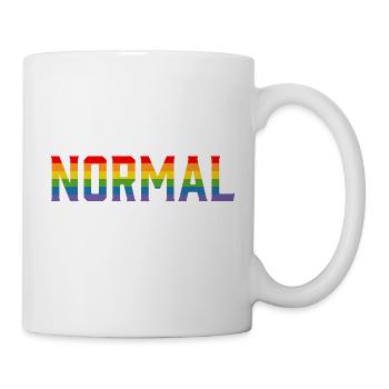 t-shirt arc-en-ciel normal lgbt lgbtqi queer - Mug blanc - blanc - Droite