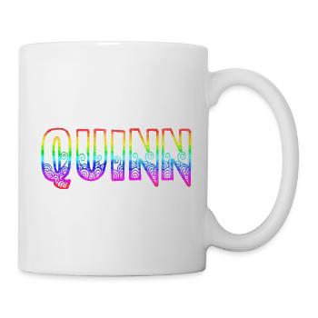quinn rs regenbogen - Tasse - Weiß - Rechts