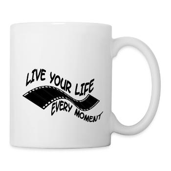 VIVEZ VOTRE VIE À CHAQUE INSTANT - Mug blanc - blanc - Droite