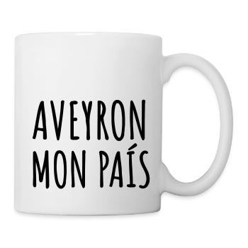 Aveyron mon pays aveyronnais - Mug blanc - blanc - Droite