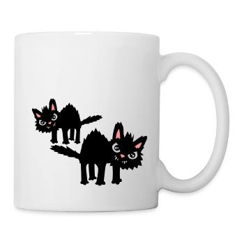Team funny cats - Mug - white - Right